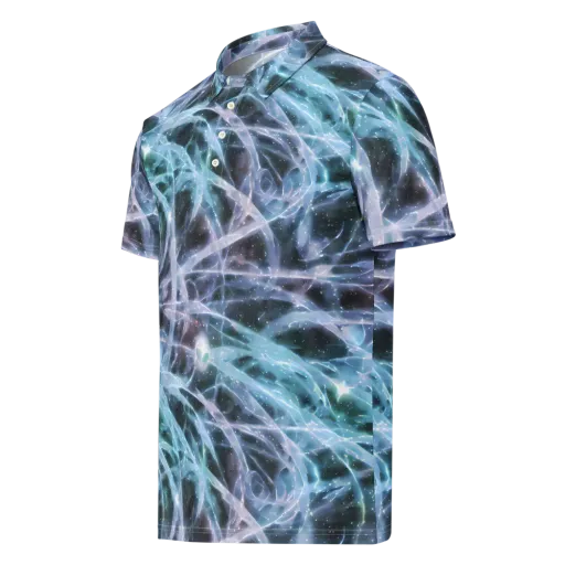 Icelight Drift on a Men's Slim Fit Polo Shirt