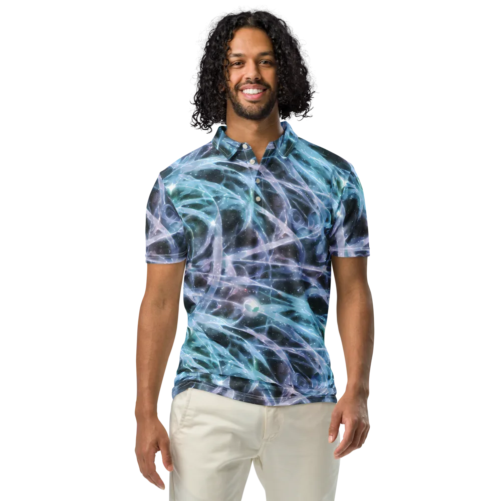 Icelight Drift on Men's Slim Fit Polo Shirt — Front