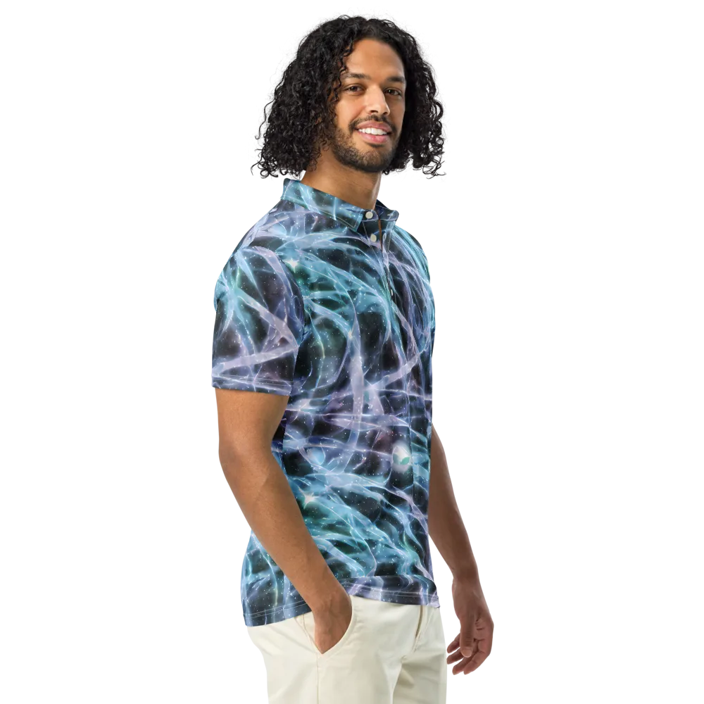 Icelight Drift on Men's Slim Fit Polo Shirt — Right Front
