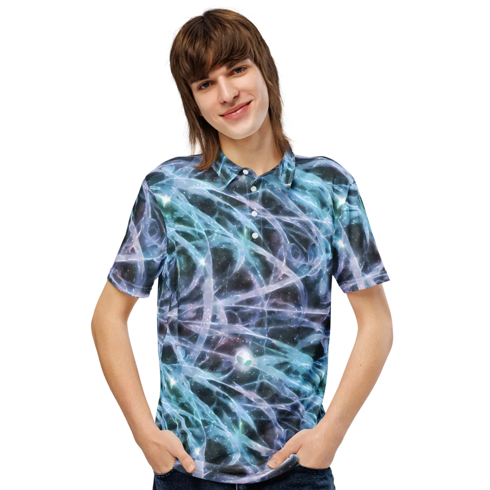 Icelight Drift on Men's Slim Fit Polo Shirt — Front