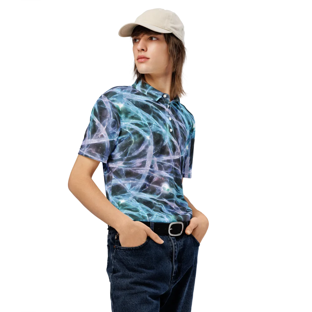 Icelight Drift on Men's Slim Fit Polo Shirt — Right Front