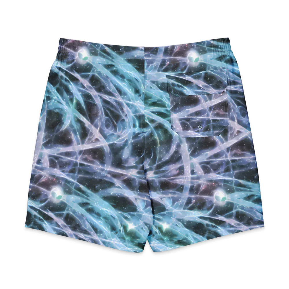 Icelight Drift on Men's Board Shorts — Back