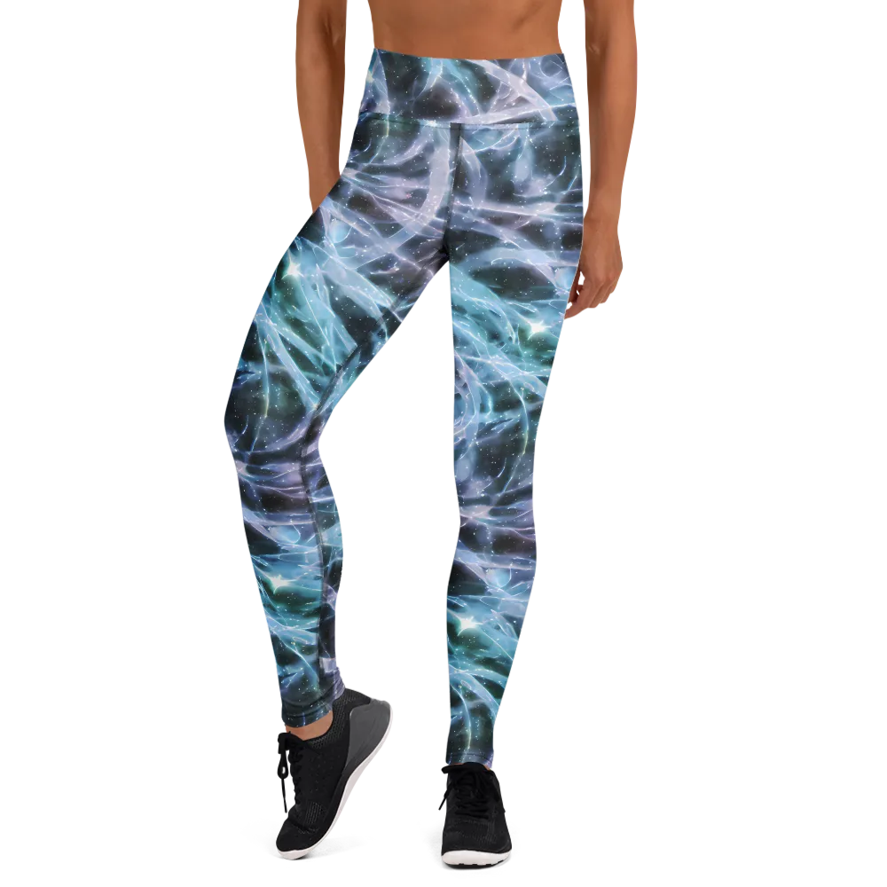 Icelight Drift on Yoga Leggings — Front