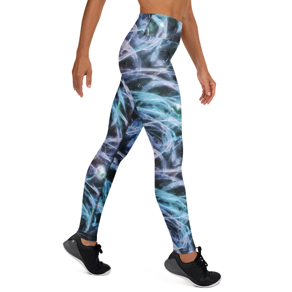 Icelight Drift on Yoga Leggings — Right