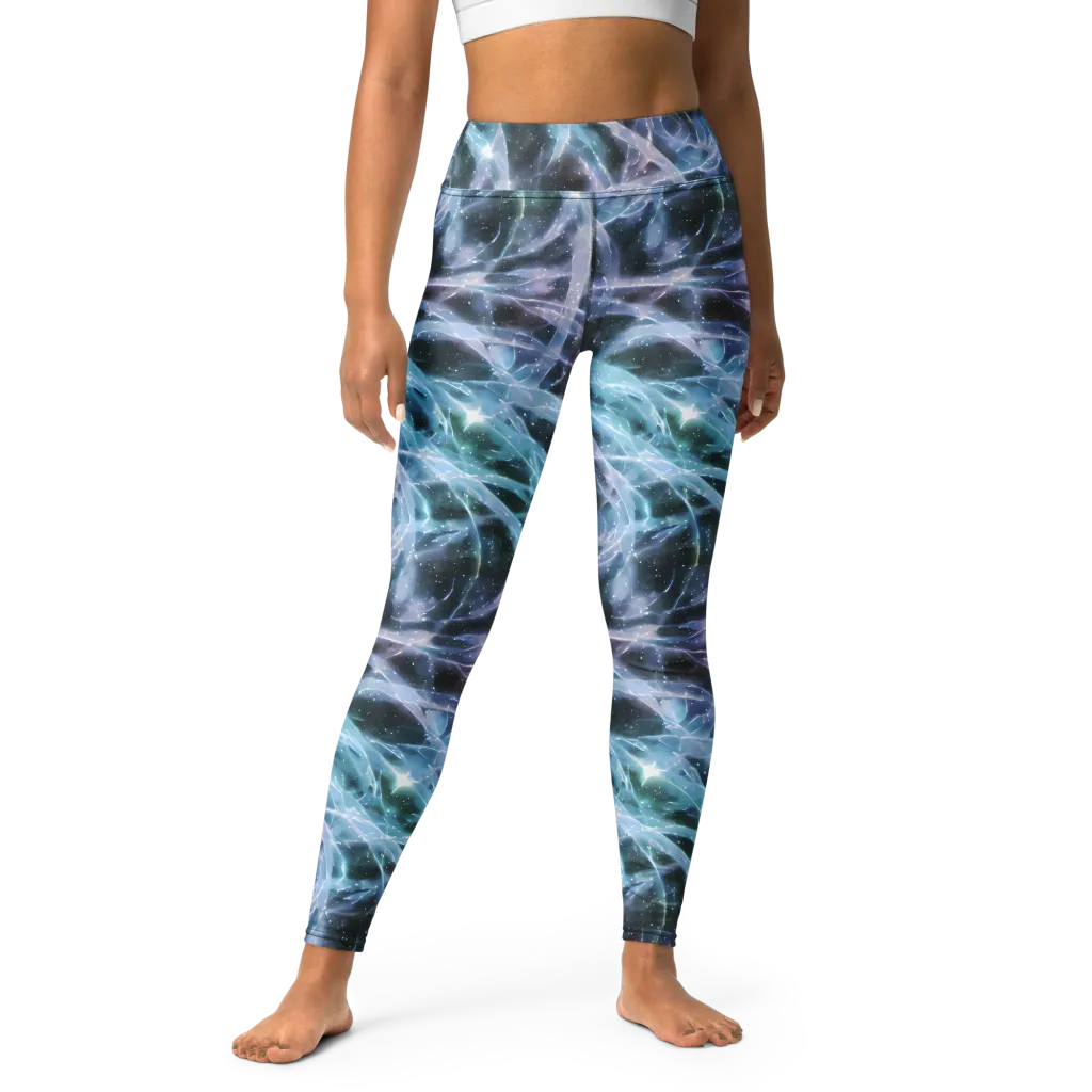 Icelight Drift on Yoga Leggings — Front