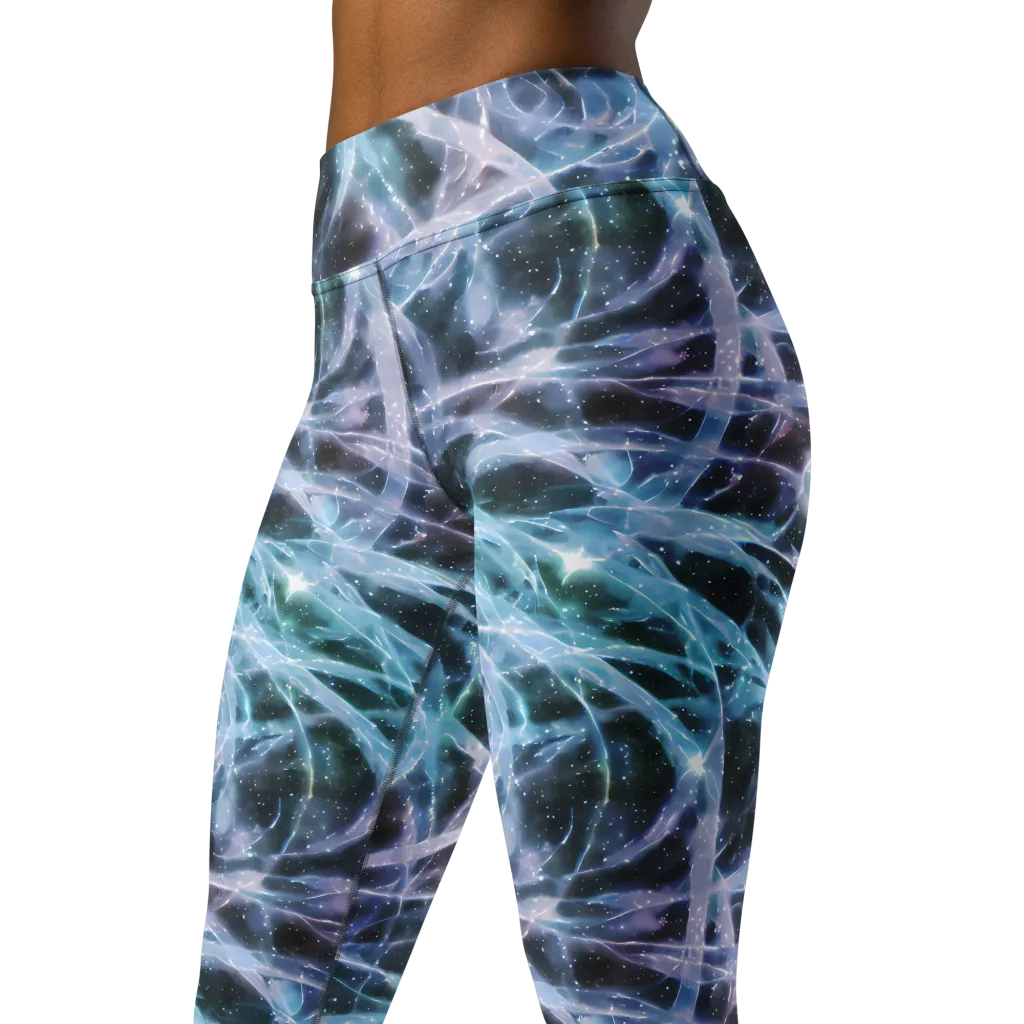 Icelight Drift on Yoga Leggings — Left Front