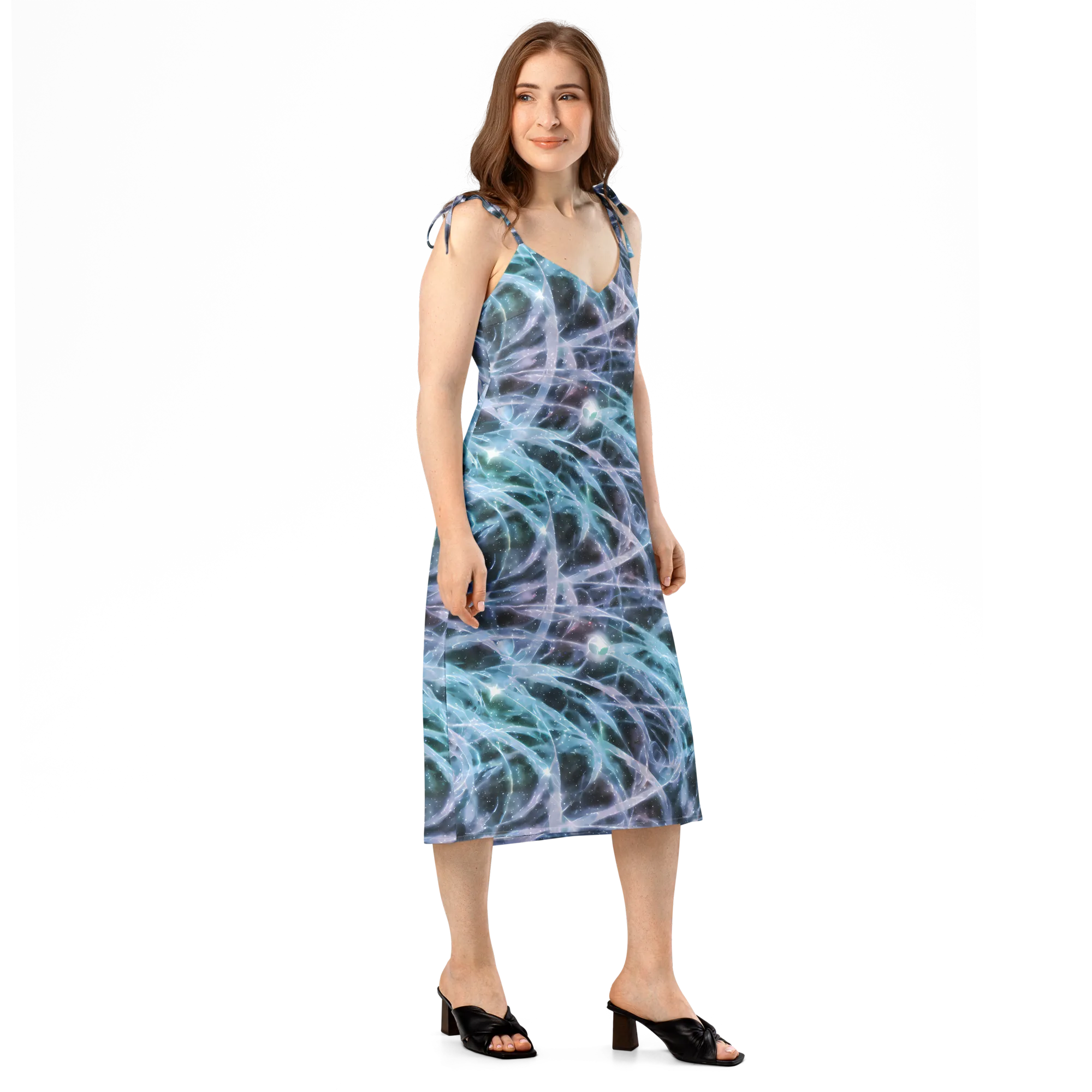 Icelight Drift on Slip Dress — Right Front