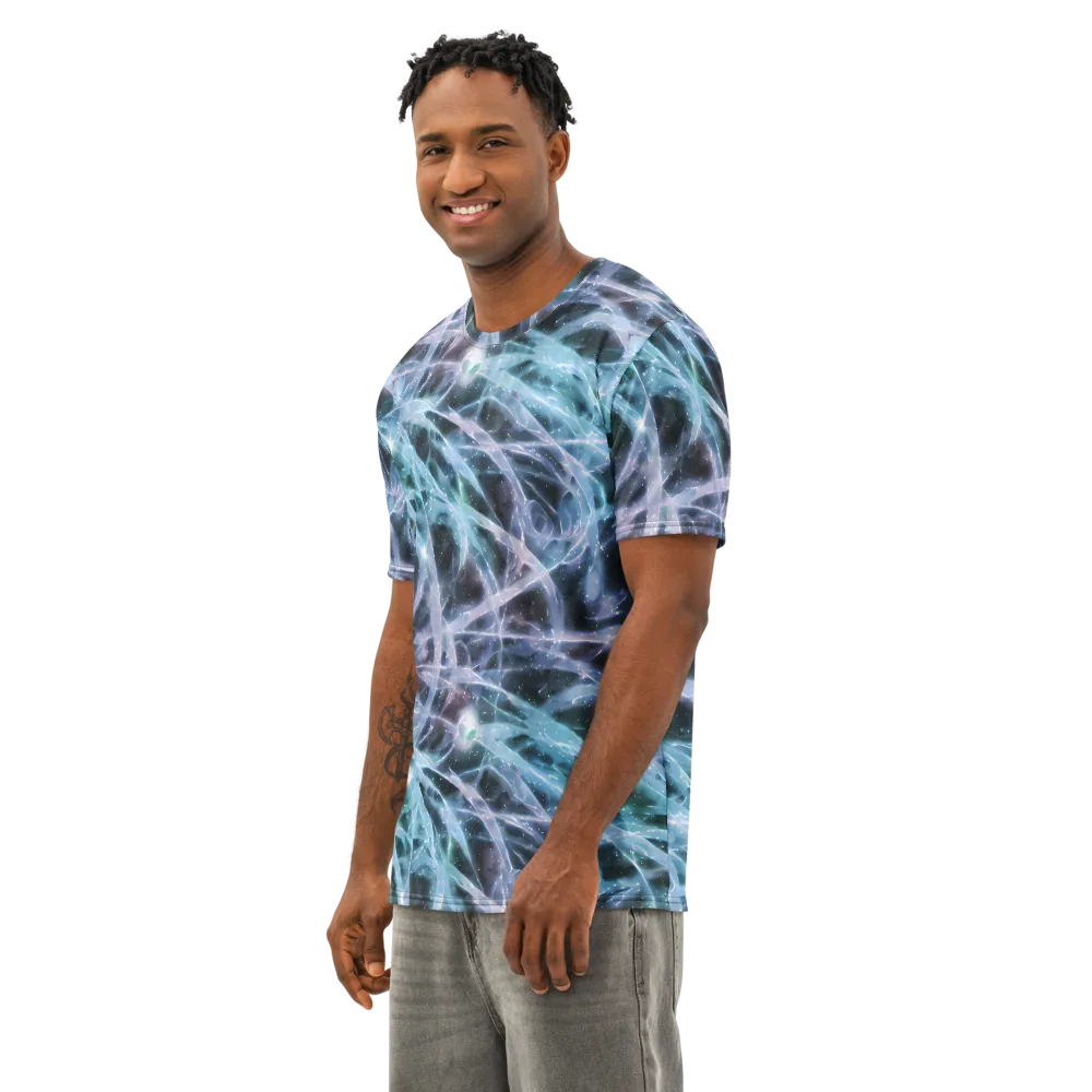 Icelight Drift on Men's Cotton Crew Neck T-Shirt — Left Front
