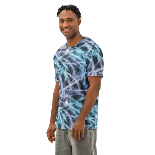 Icelight Drift on a Men's Cotton Crew Neck T-Shirt