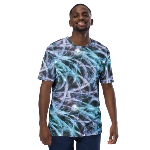 Icelight Drift on a Men's Crew Neck T-Shirt