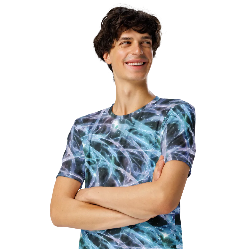 Icelight Drift on Men's Crew Neck T-Shirt — Left Front