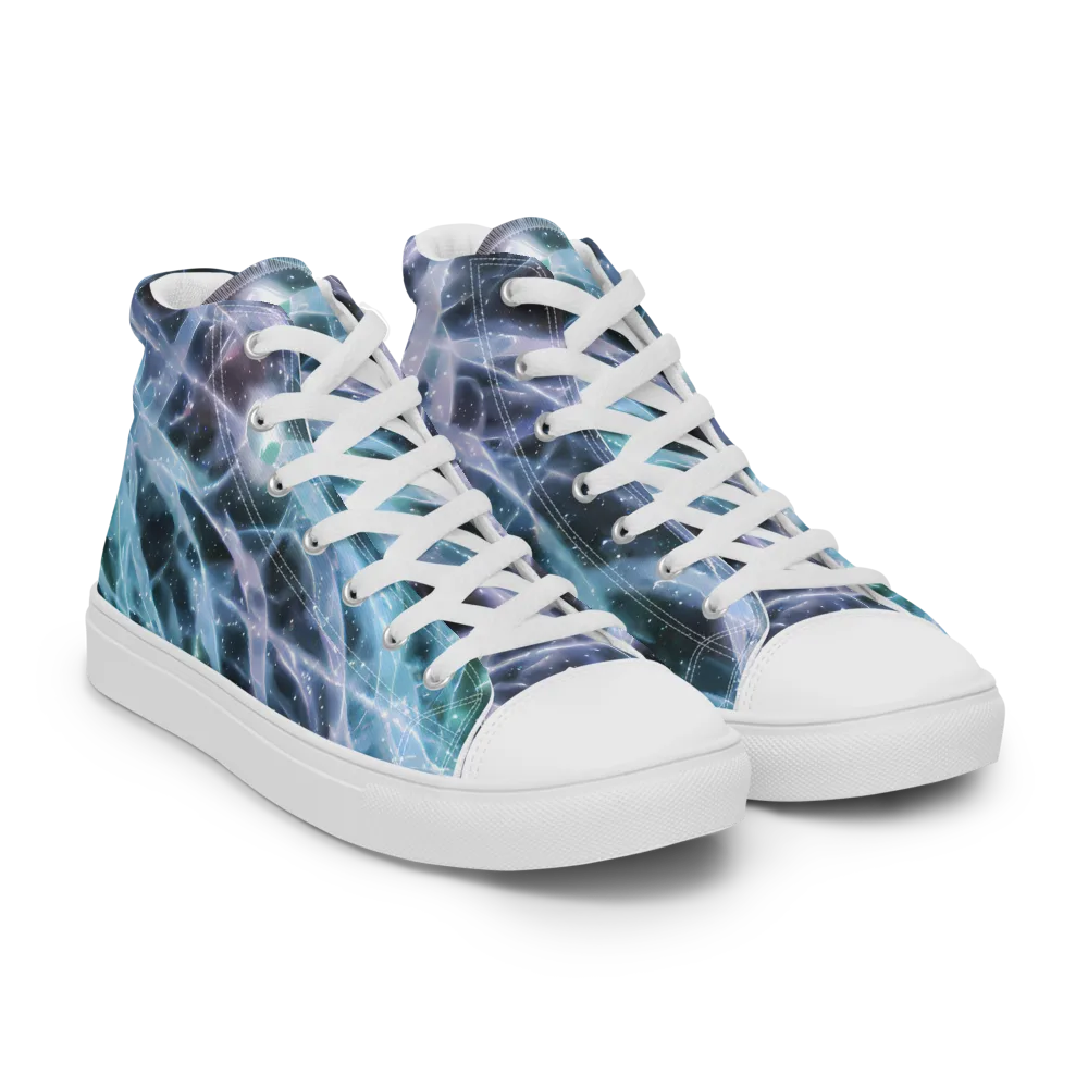 Icelight Drift on Men's High Top Canvas Shoes — Right Front