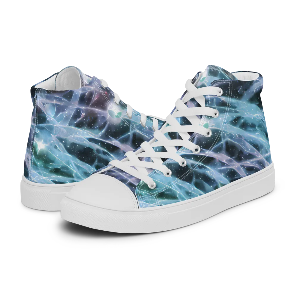 Icelight Drift on Men's High Top Canvas Shoes — Left