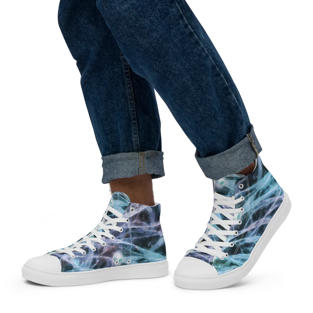 Icelight Drift on Men's High Top Canvas Shoes — Left