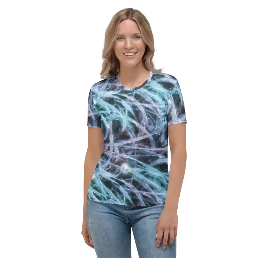 Icelight Drift on a Women's Crew Neck T-Shirt
