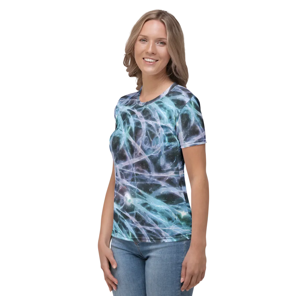 Icelight Drift on Women's Crew Neck T-Shirt — Left