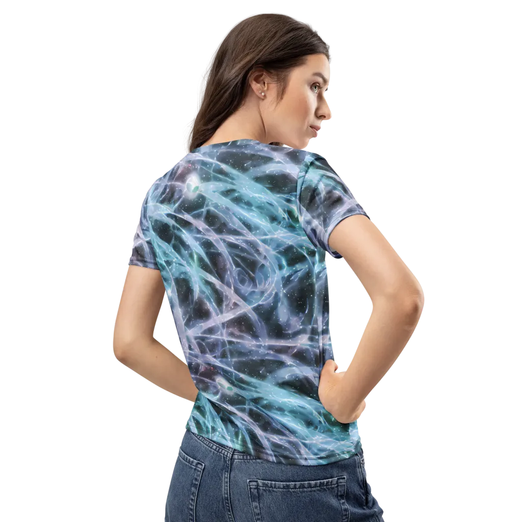 Icelight Drift on Women's Crew Neck T-Shirt — Back