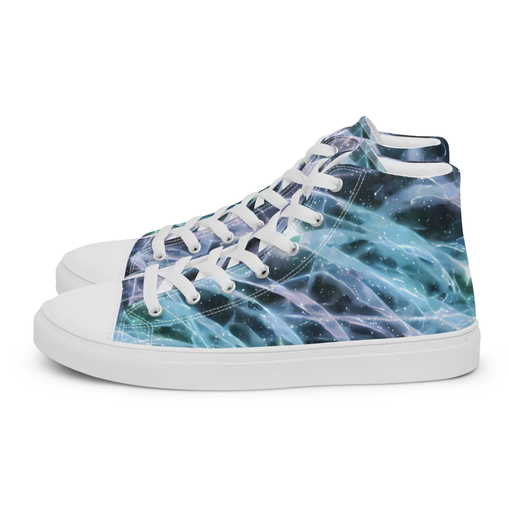 Icelight Drift on Women's High Top Canvas Shoes — Left