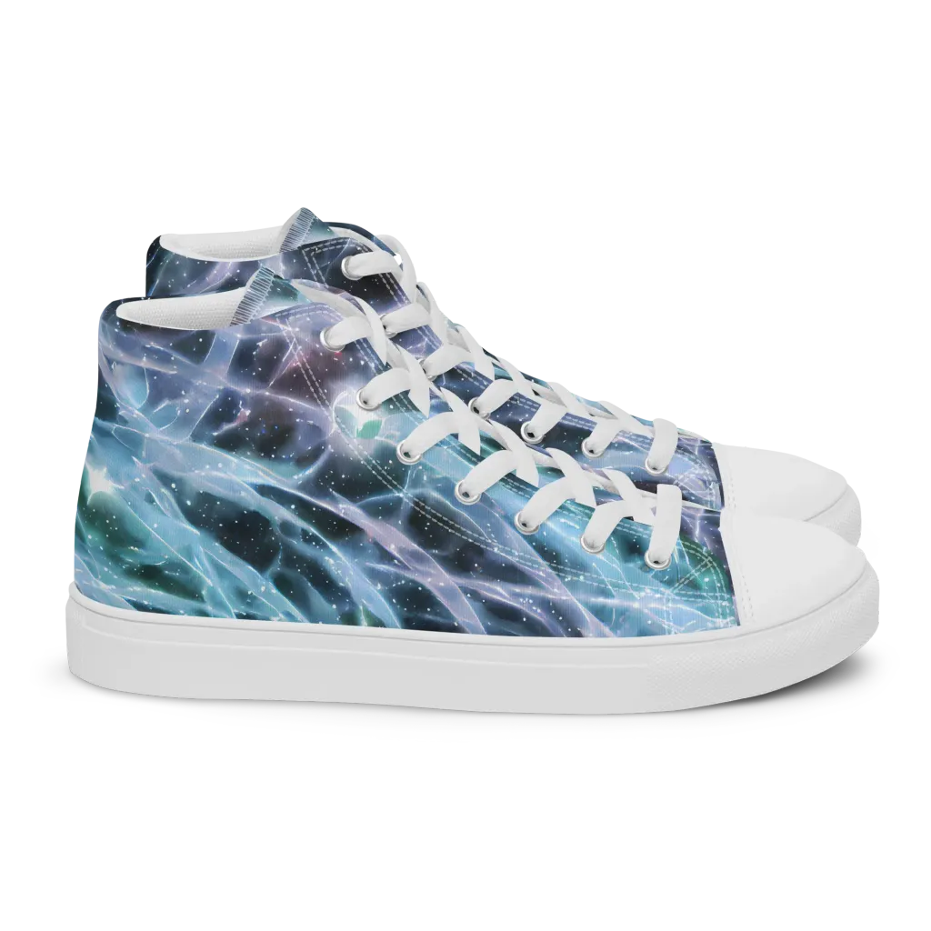 Icelight Drift on Women's High Top Canvas Shoes — Right
