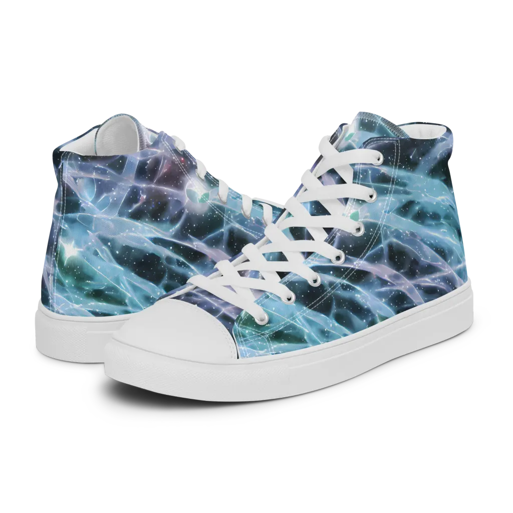 Icelight Drift on Women's High Top Canvas Shoes — Left