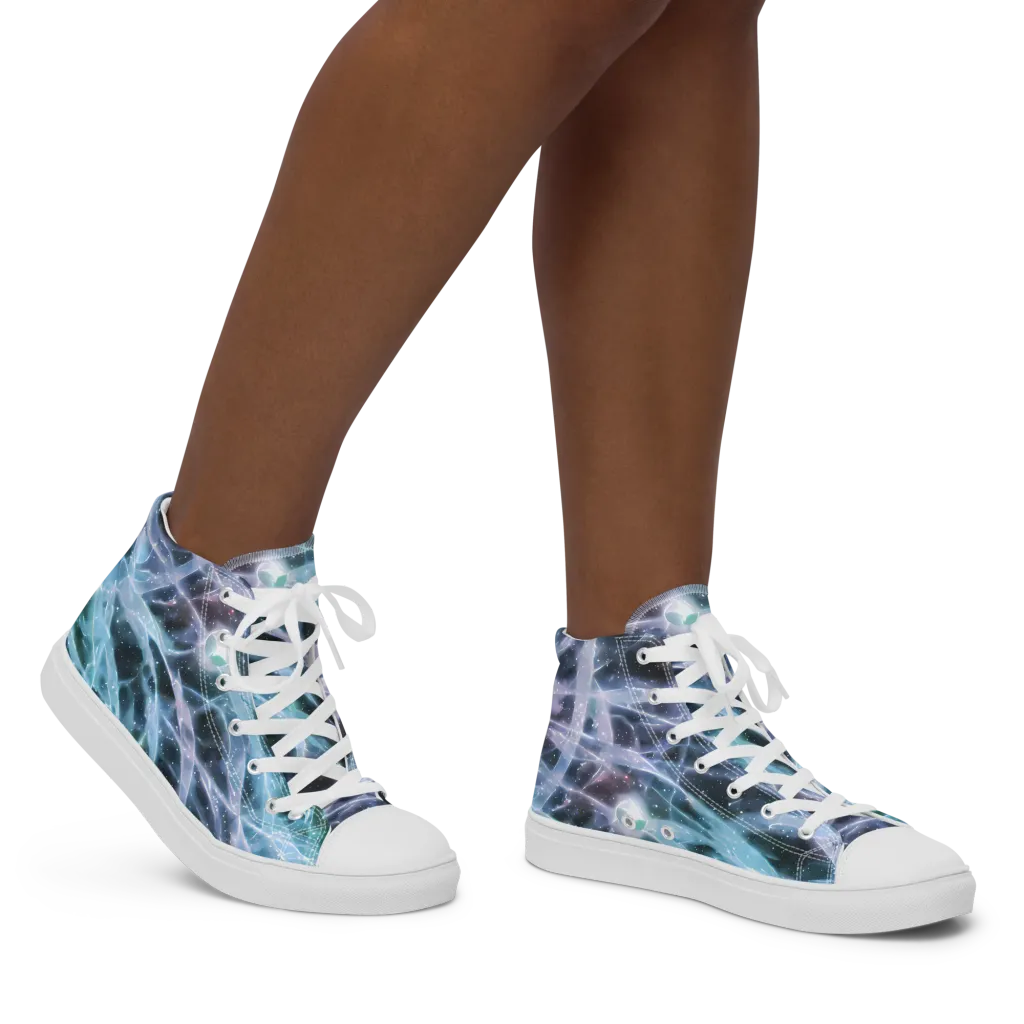 Icelight Drift on Women's High Top Canvas Shoes — Right