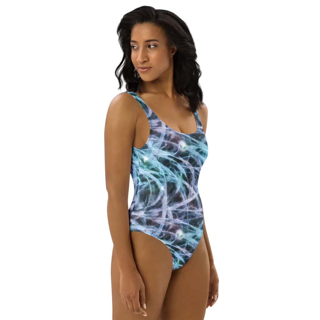 Icelight Drift on One-Piece Swimsuit — Right