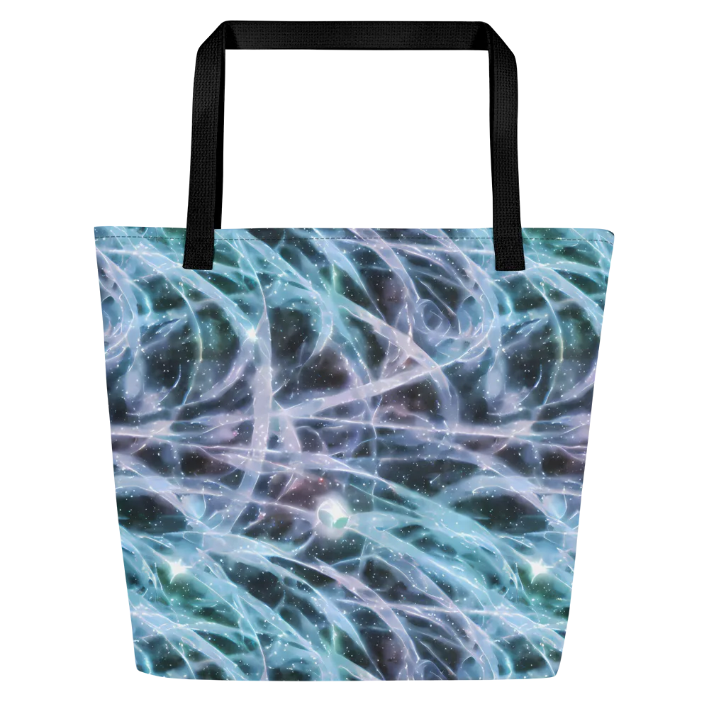 Icelight Drift on Large Tote Bag W/ Pocket — Front
