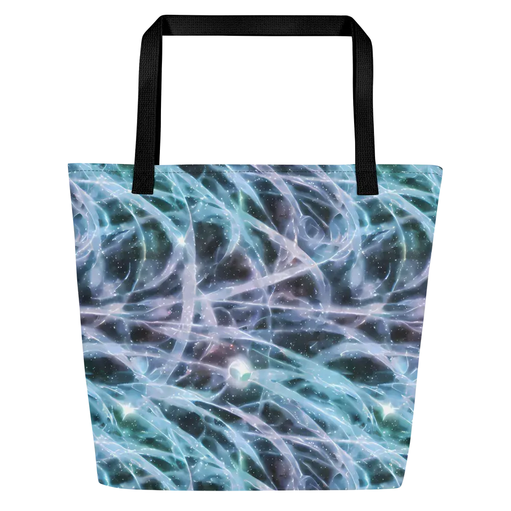 Icelight Drift on Large Tote Bag W/ Pocket — Front