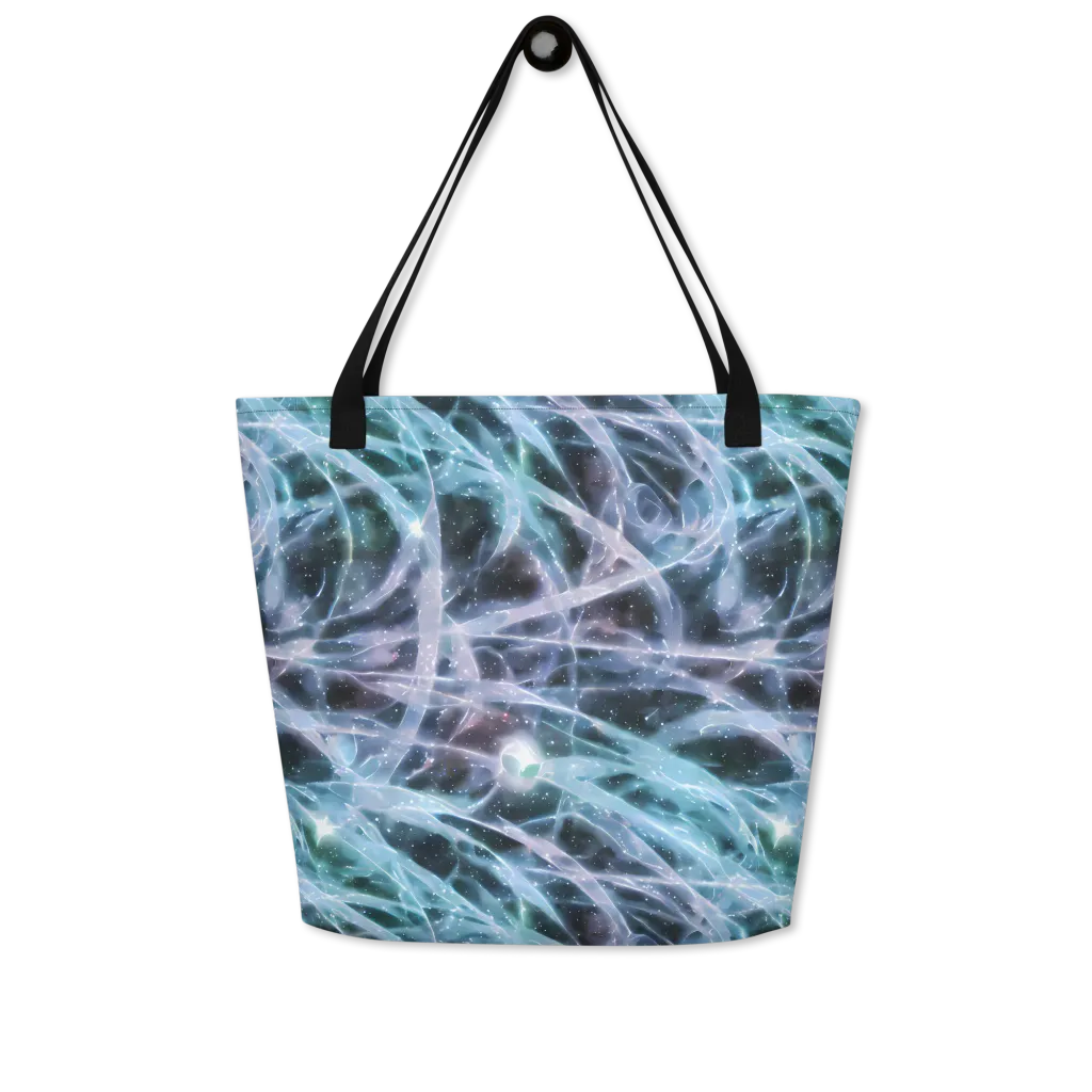 Icelight Drift on Large Tote Bag W/ Pocket — Front