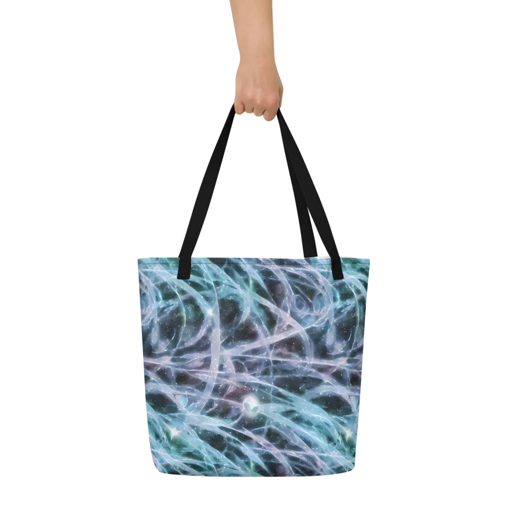 Icelight Drift on Large Tote Bag W/ Pocket — Front