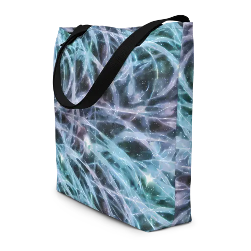 Icelight Drift on a Large Tote Bag W/ Pocket
