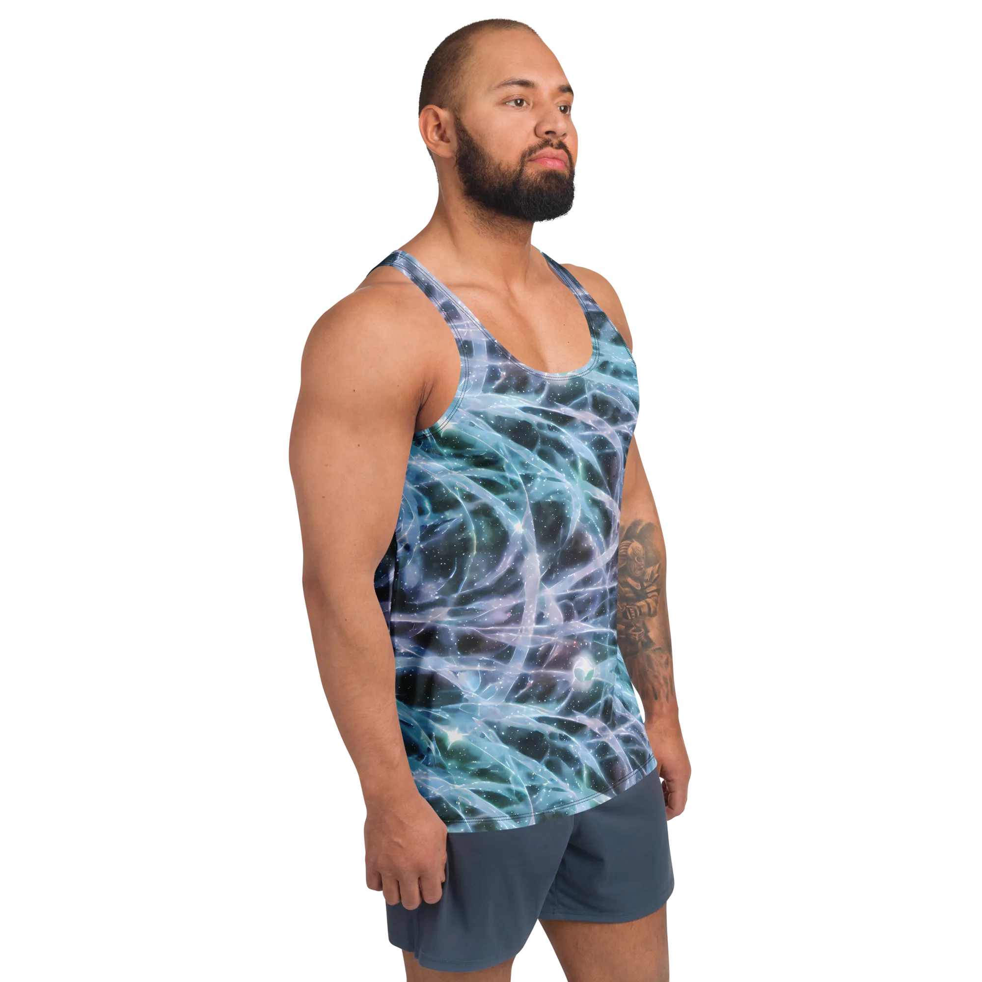 Icelight Drift on Men's Tank Top — Right Front