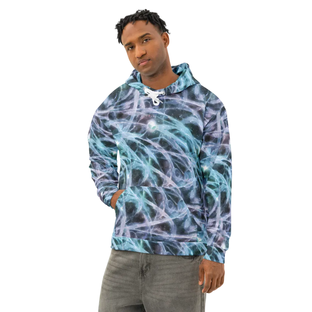 Icelight Drift on Cotton Hoodie — Left Front