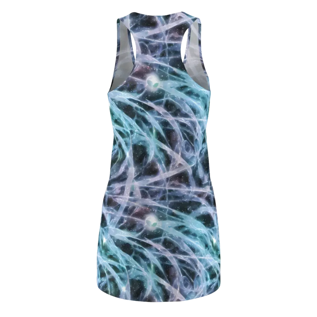 Icelight Drift on Racerback Dress — Back