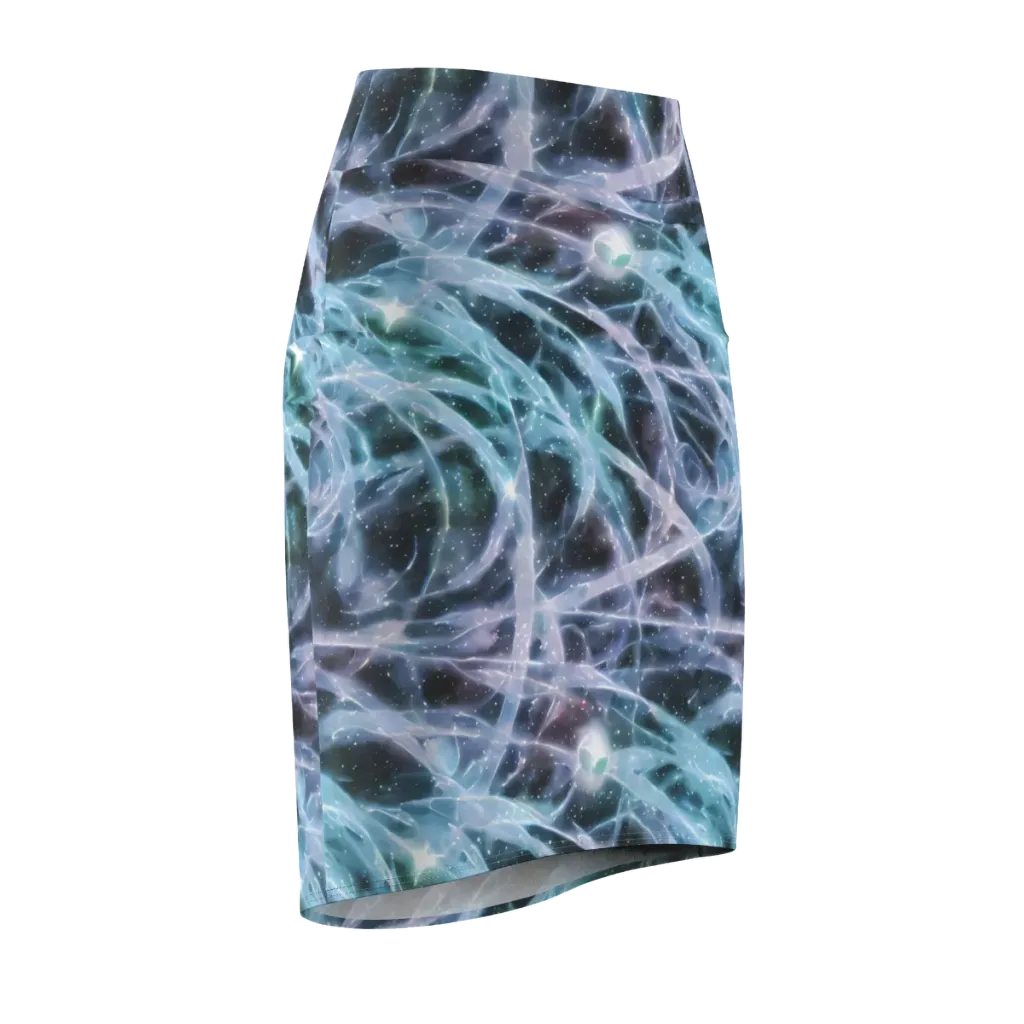 Icelight Drift on Pencil Skirt — Front Side