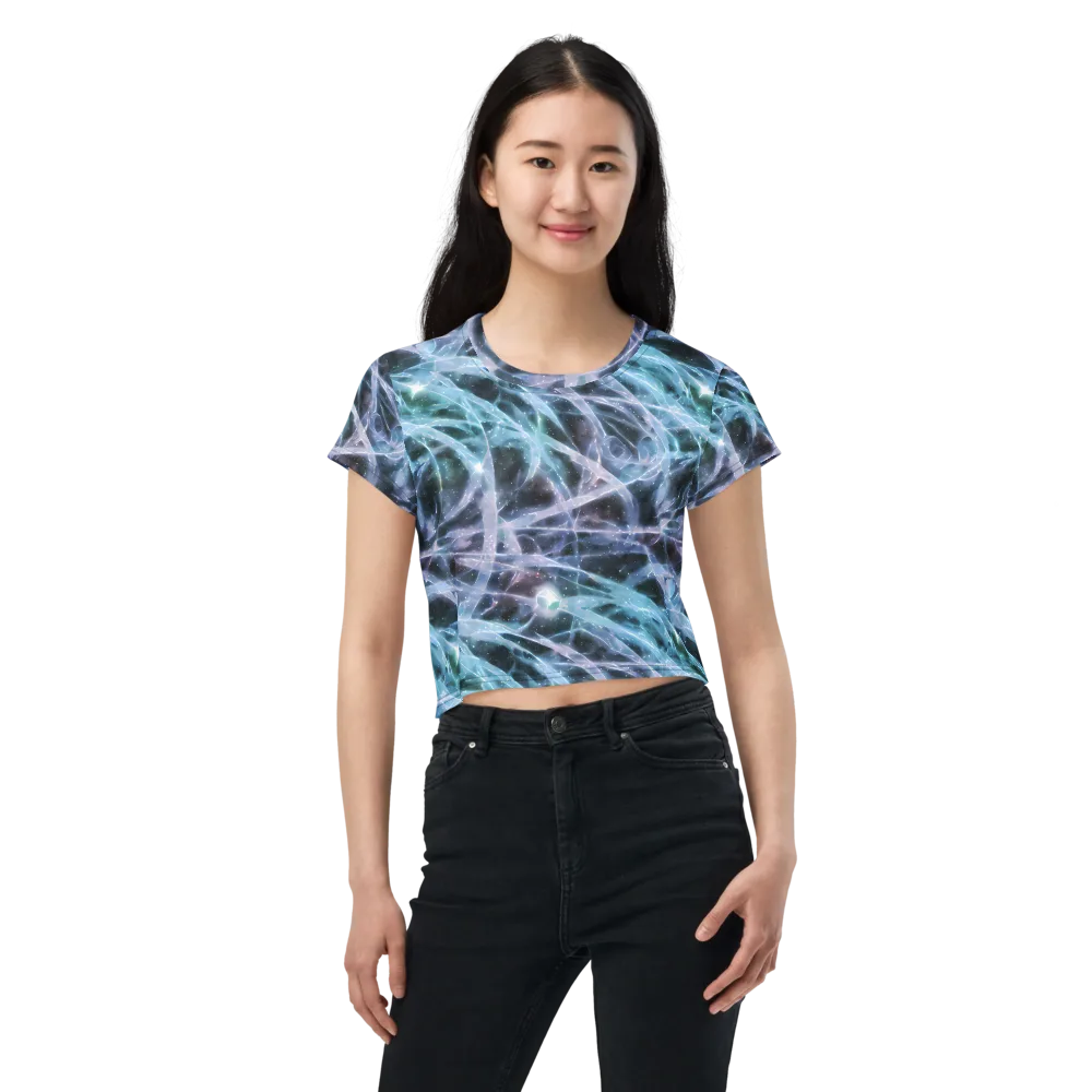 Icelight Drift on Crop Tee — Front