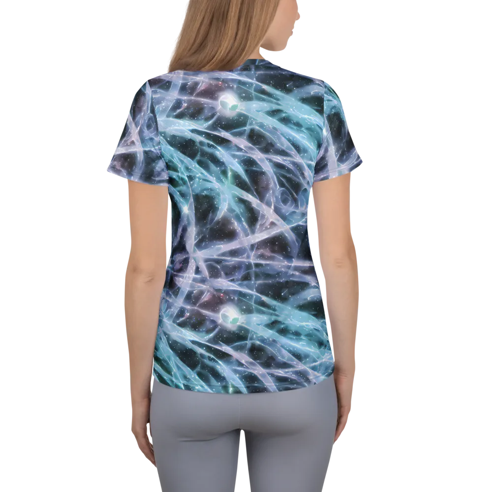 Icelight Drift on Women's Athletic T-Shirt — Back