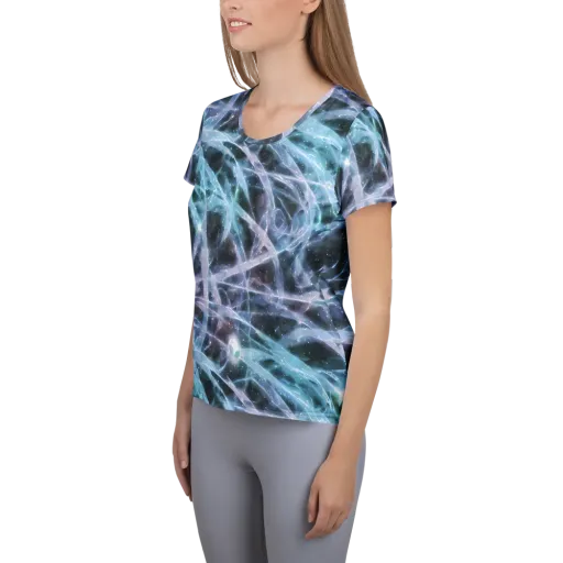 Icelight Drift on a Women's Athletic T-Shirt