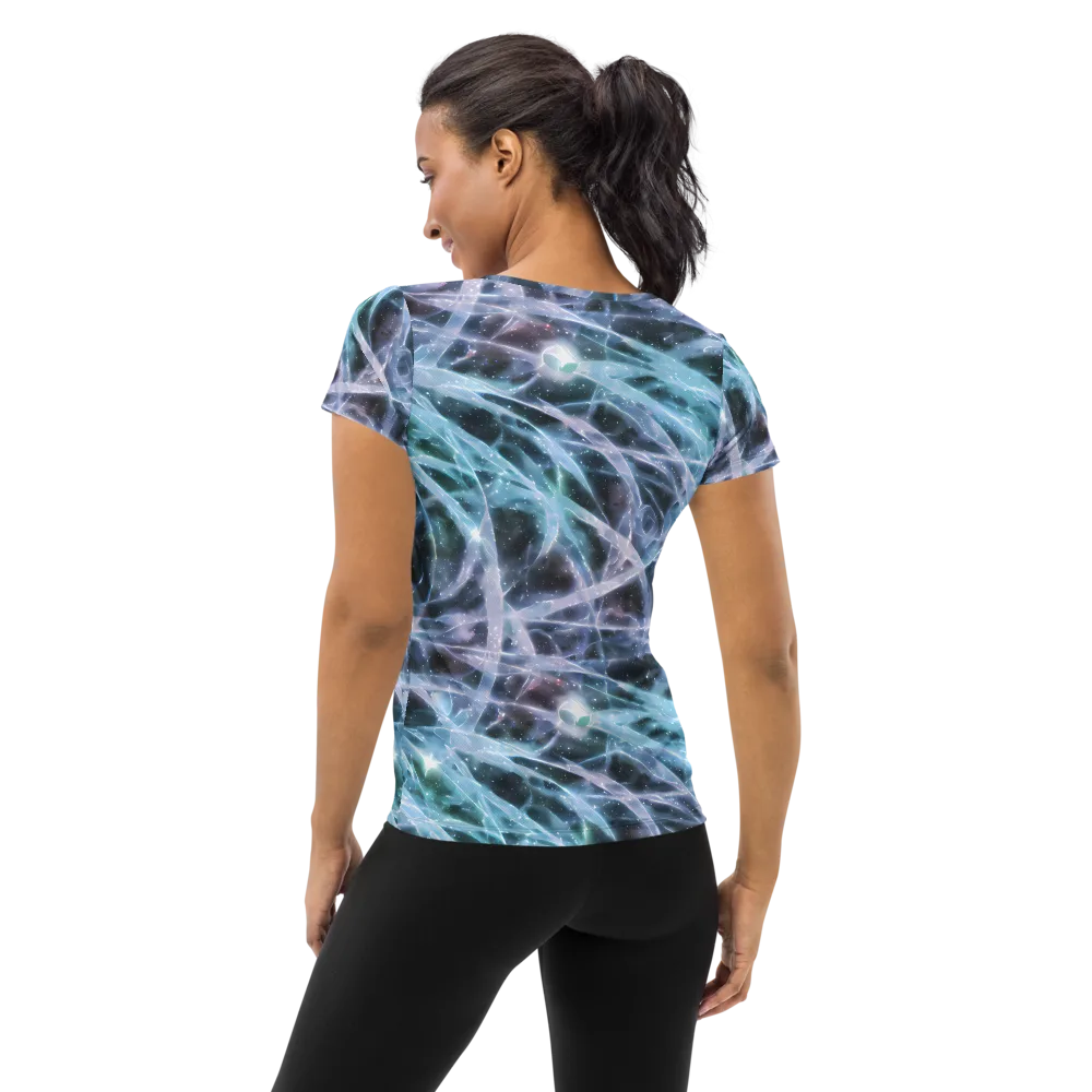 Icelight Drift on Women's Athletic T-Shirt — Back