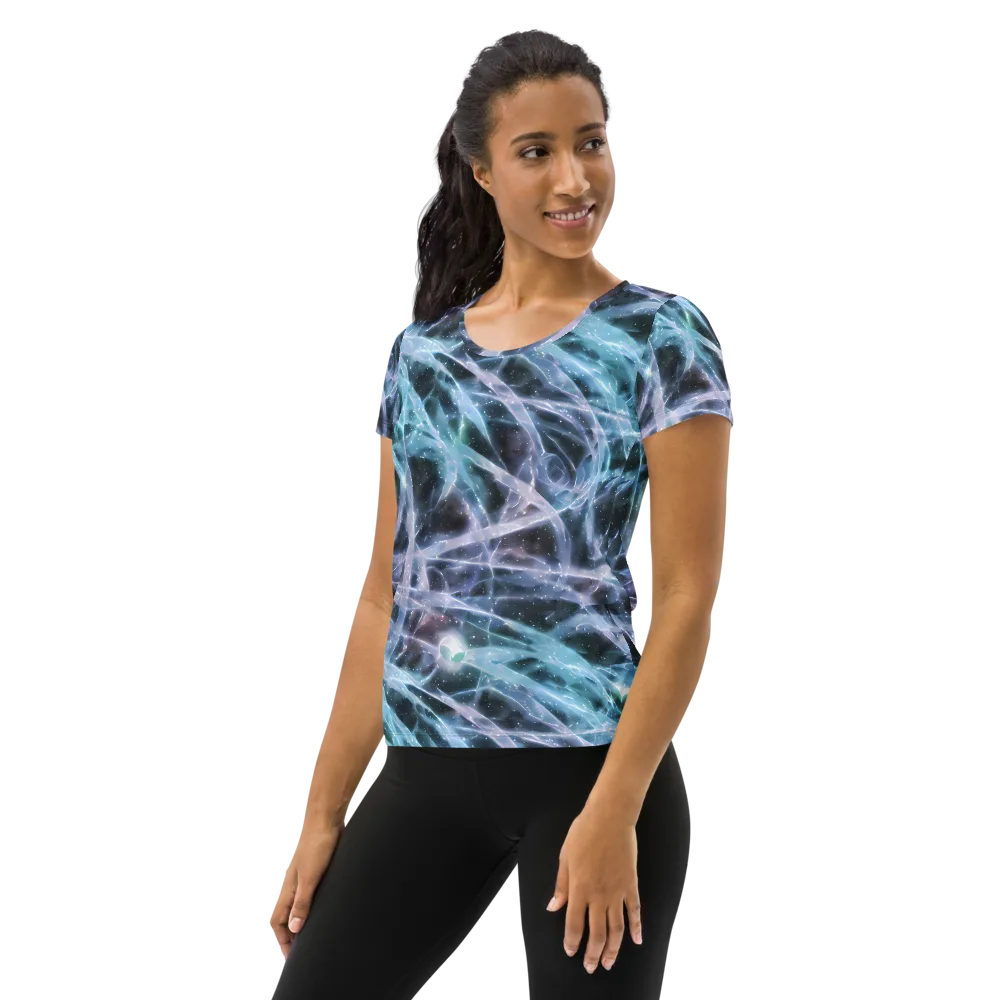 Icelight Drift on Women's Athletic T-Shirt — Left