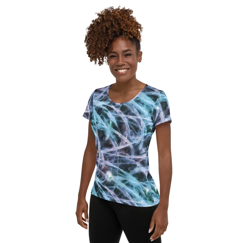 Icelight Drift on Women's Athletic T-Shirt — Left