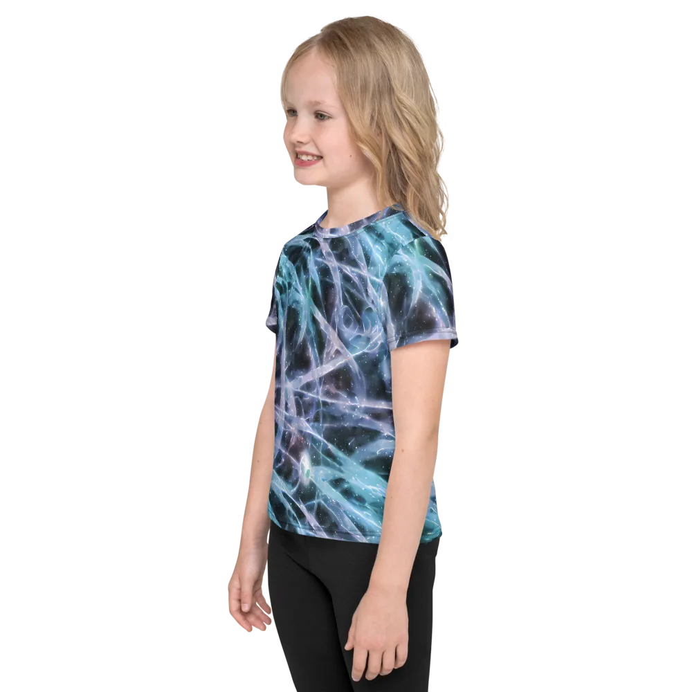 Icelight Drift on Kids Crew Neck T-Shirt — Left