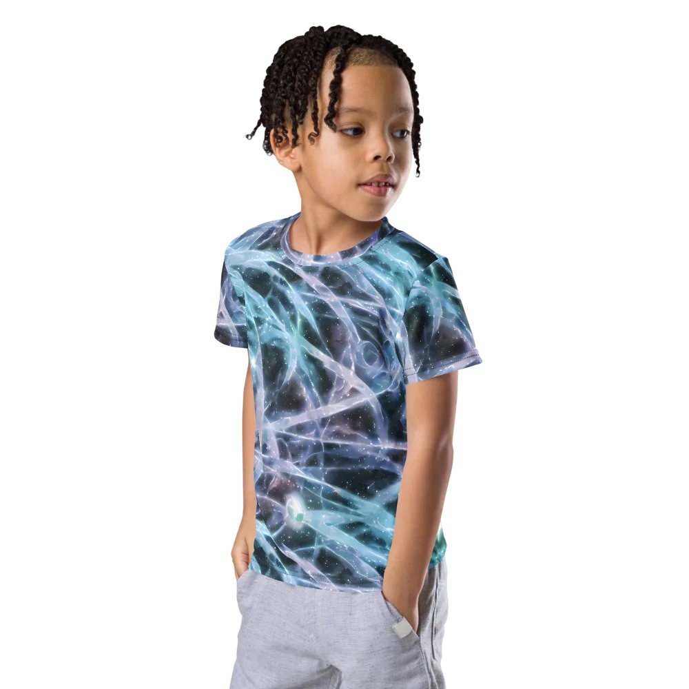 Icelight Drift on Kids Crew Neck T-Shirt — Left Front