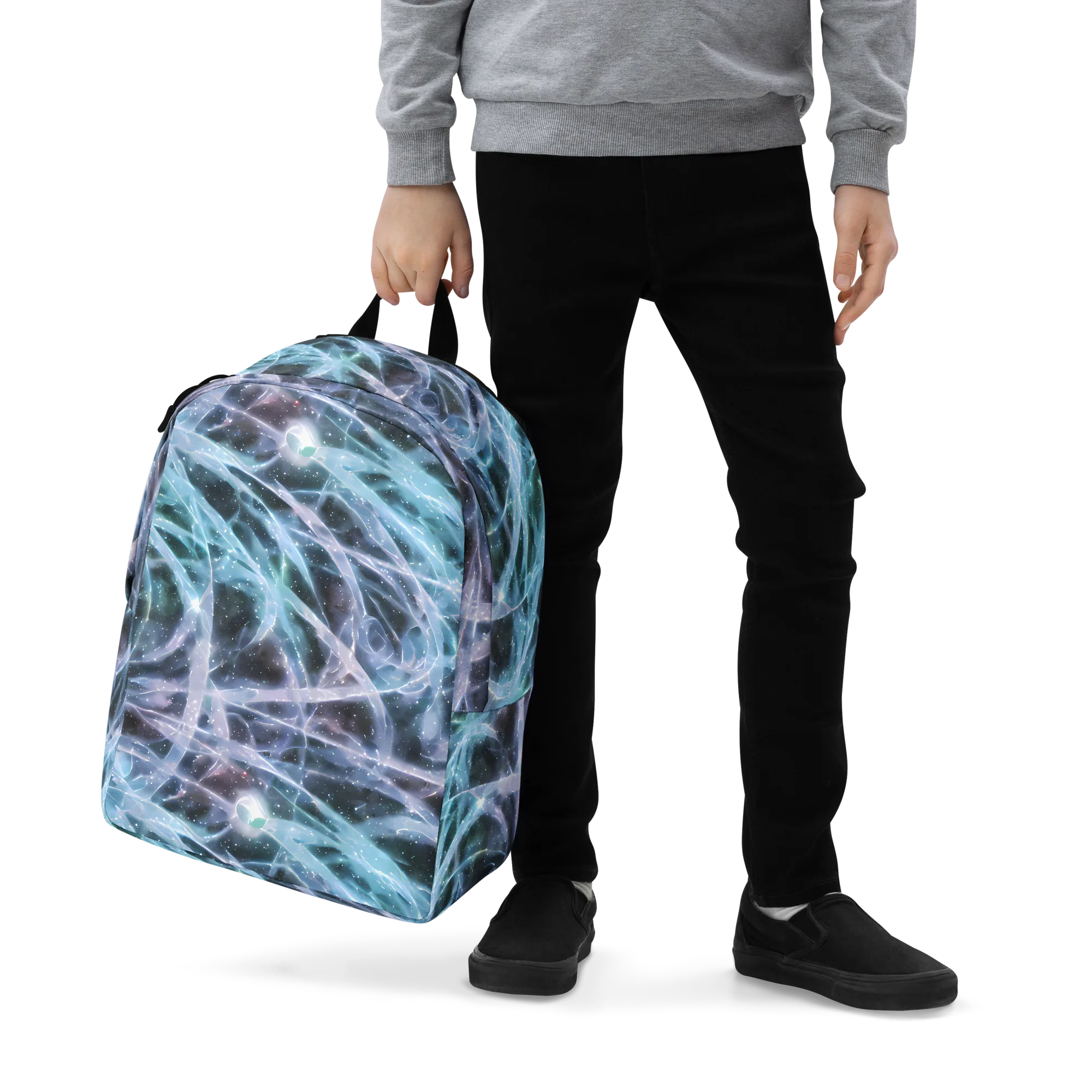 Icelight Drift on Minimalist Backpack — Zoomed-in