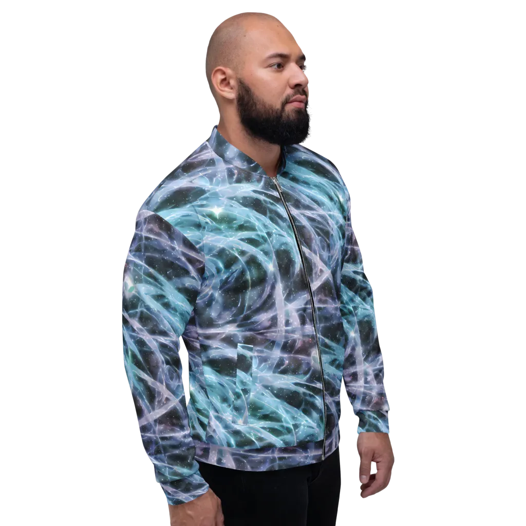 Icelight Drift on Bomber Jacket — Right
