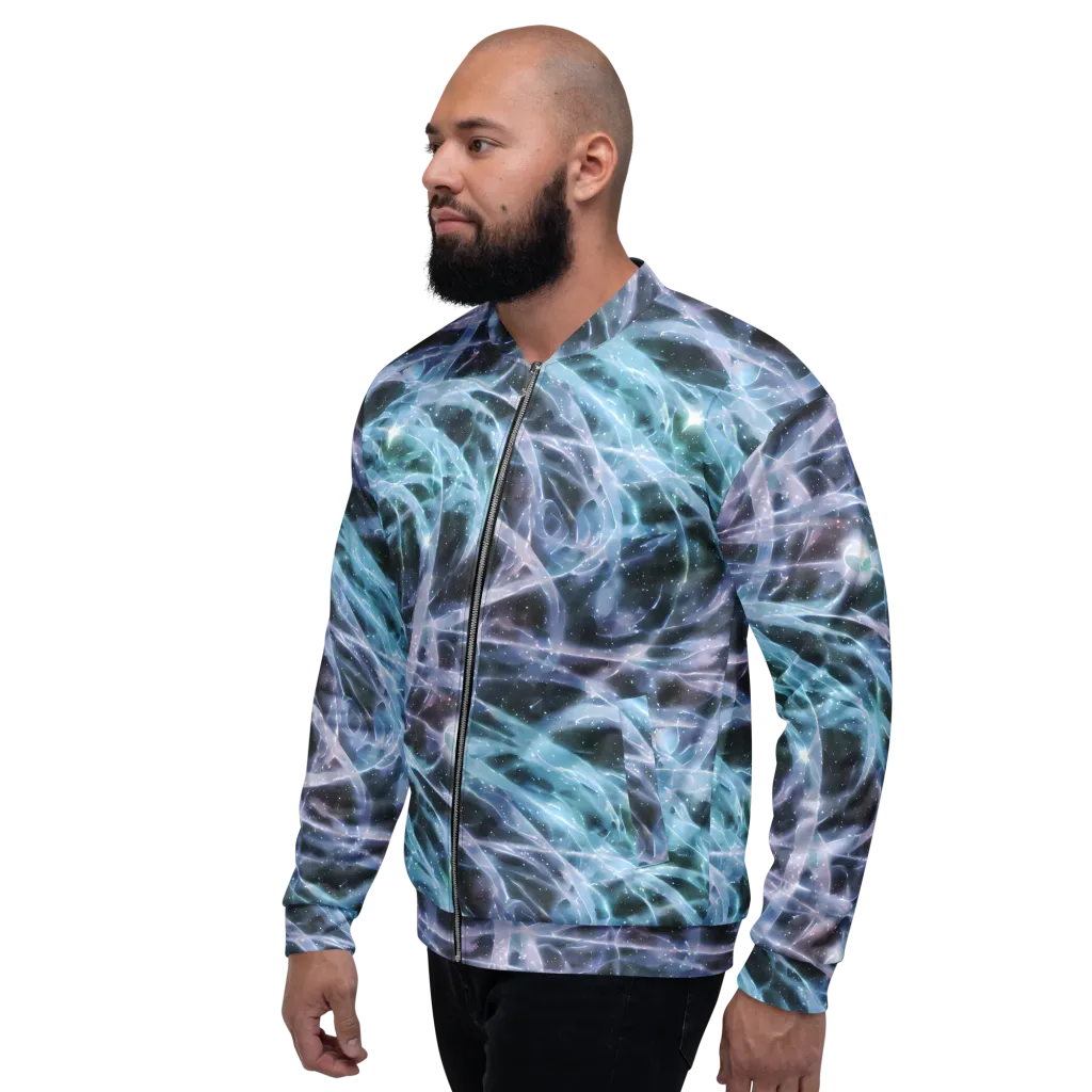 Icelight Drift on Bomber Jacket — Left