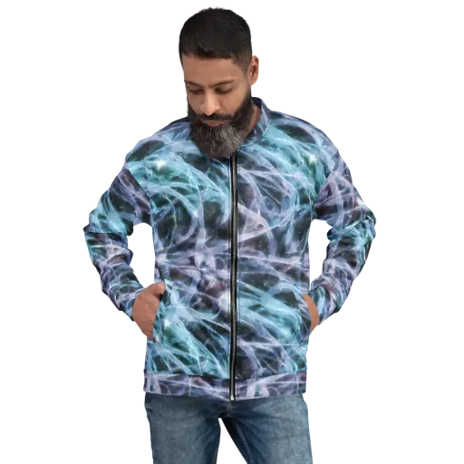 Icelight Drift on a Bomber Jacket