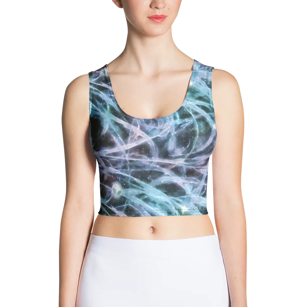 Icelight Drift on Crop Top — Front