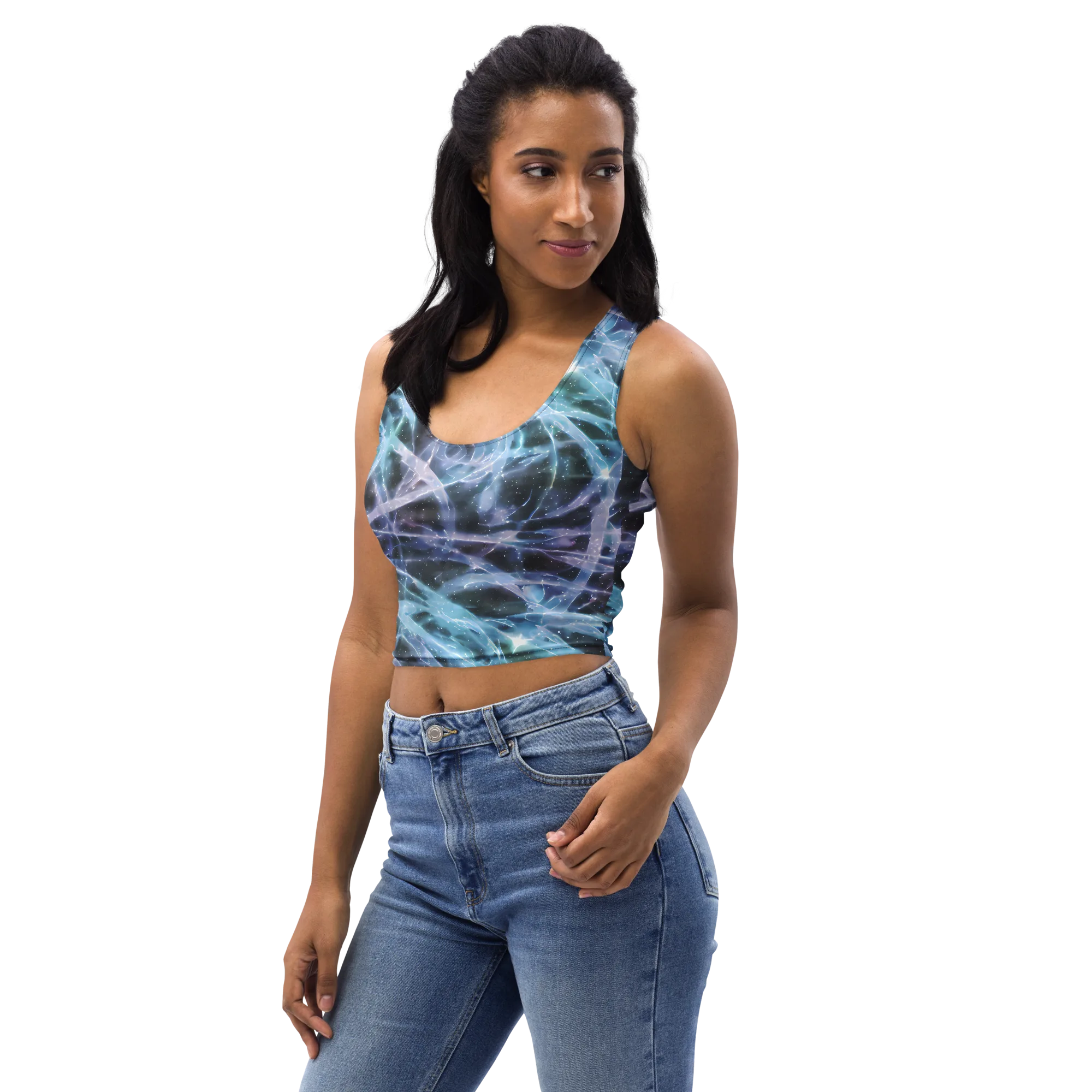 Icelight Drift on Crop Top — Left Front