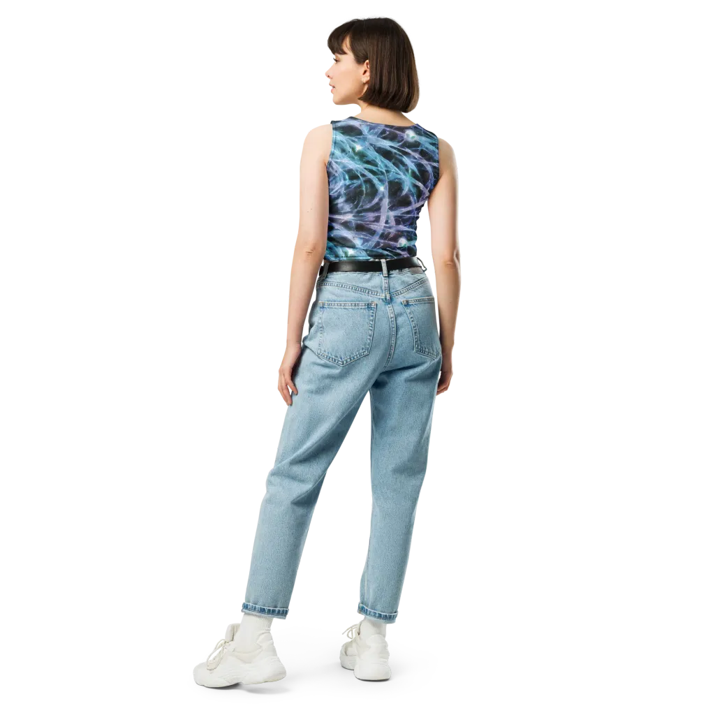 Icelight Drift on Crop Top — Back